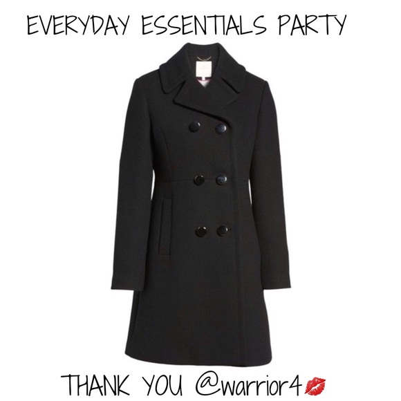 KATE SPADE • Black Add A Layer of Meaning Coat - Picture 7 of 8
